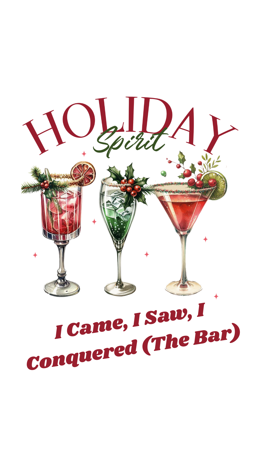Sassy Holiday Cocktail Wallpaper Pack (10 Designs)