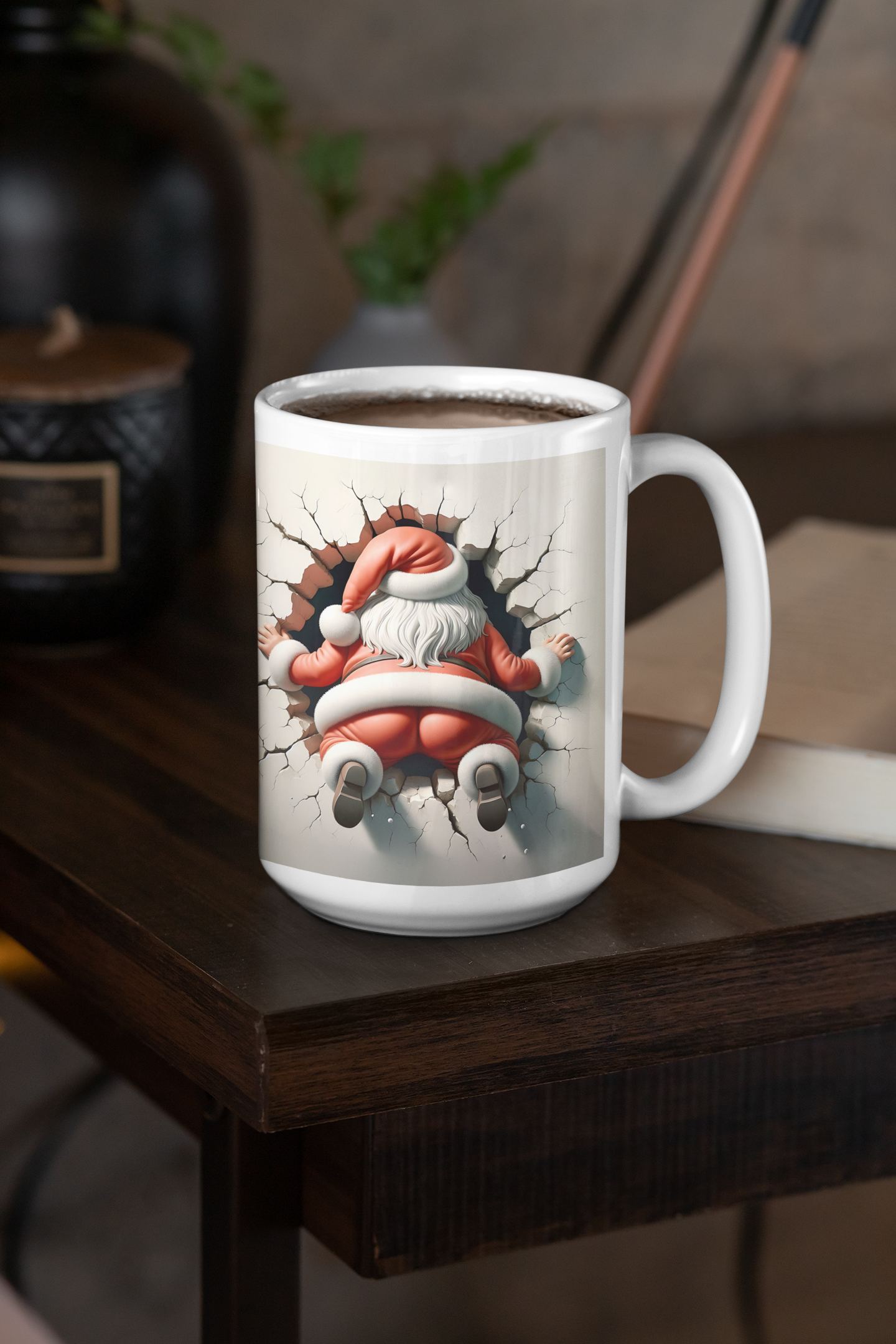 Bust-Through Christmas Mugs 15oz