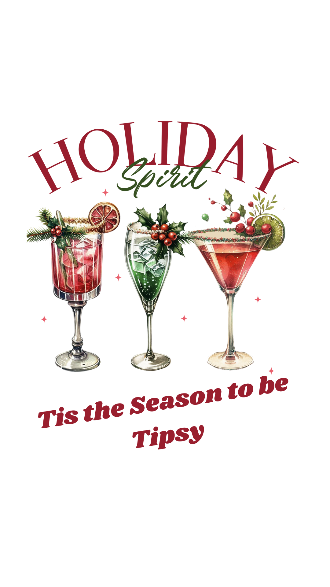 Sassy Holiday Cocktail Wallpaper Pack (10 Designs)
