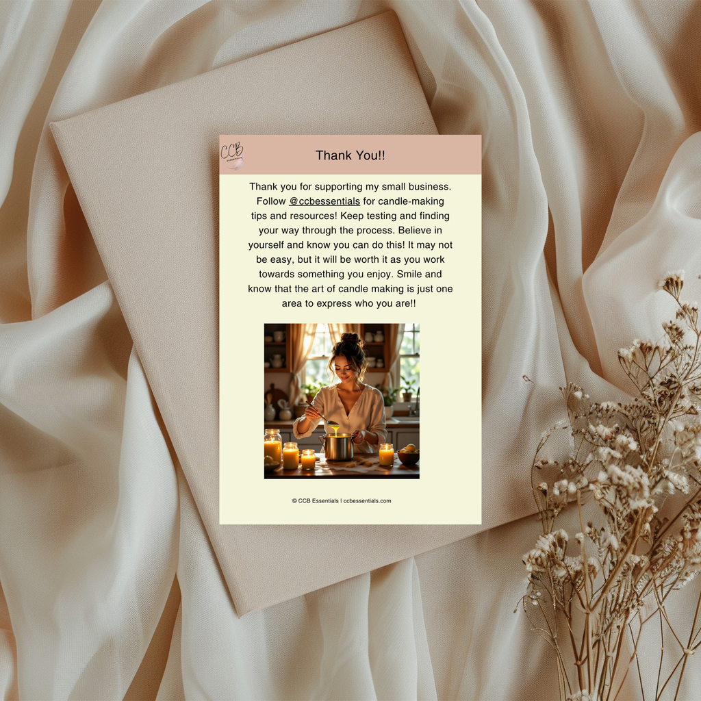 Candle Recipe & Testing Journal | Printable Candle Maker’s Log