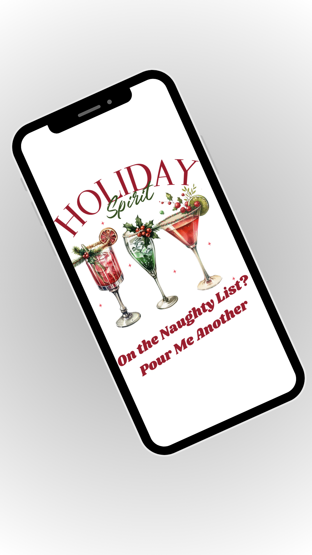 Sassy Holiday Cocktail Wallpaper Pack (10 Designs)