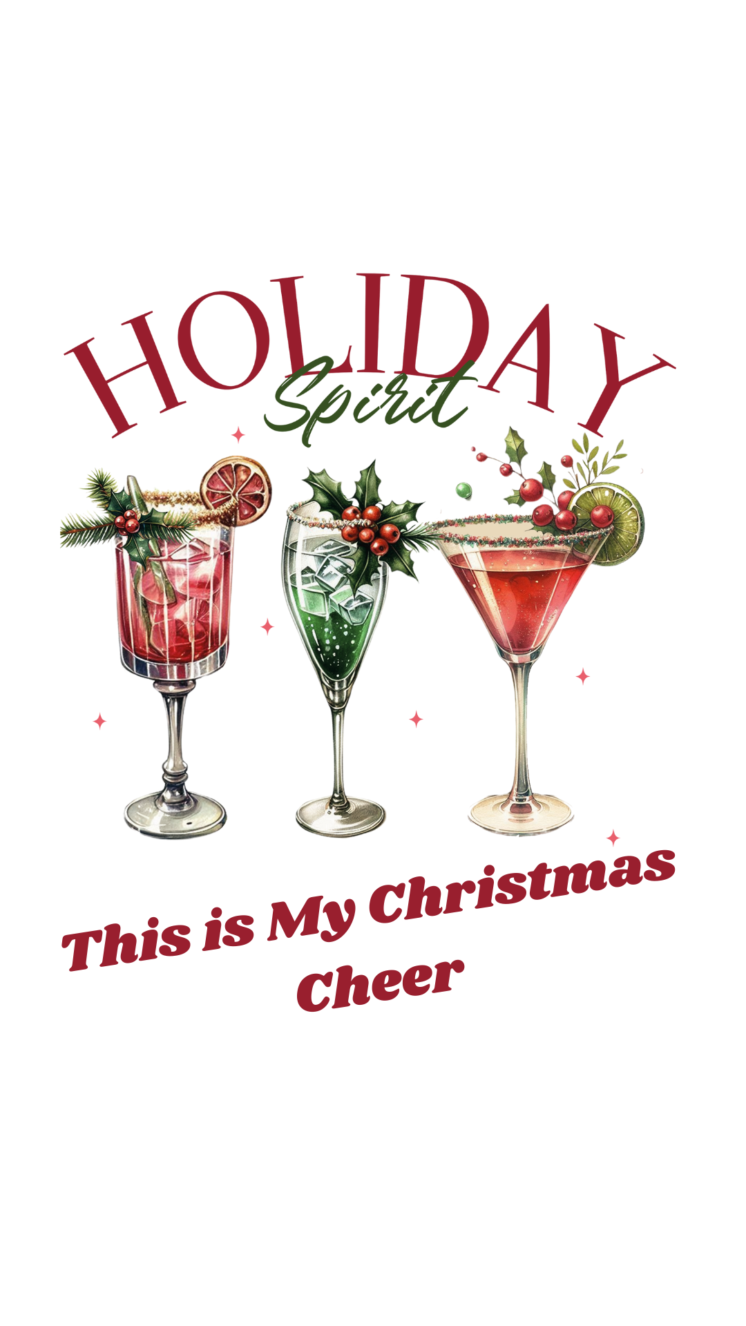 Sassy Holiday Cocktail Wallpaper Pack (10 Designs)