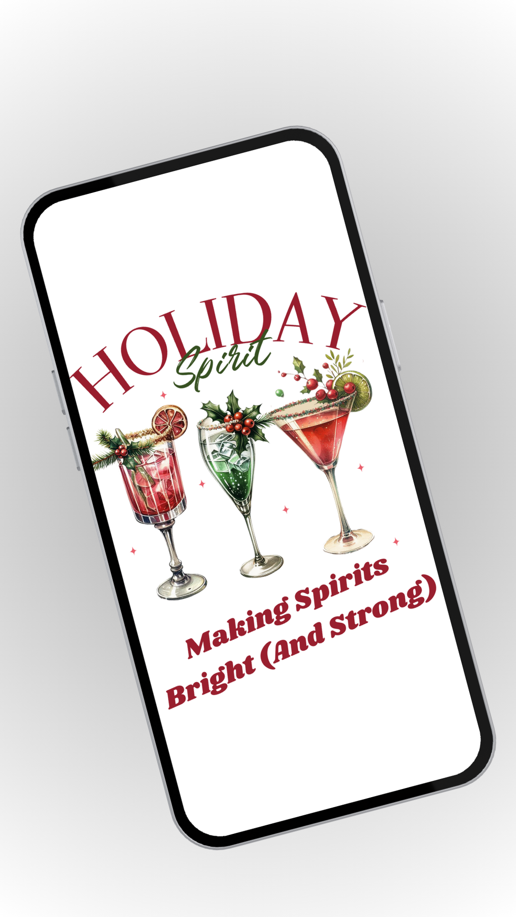 Sassy Holiday Cocktail Wallpaper Pack (10 Designs)