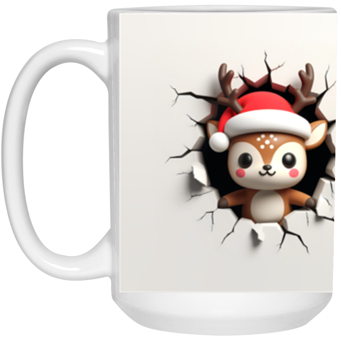 Bust-Through Christmas Mugs 15oz