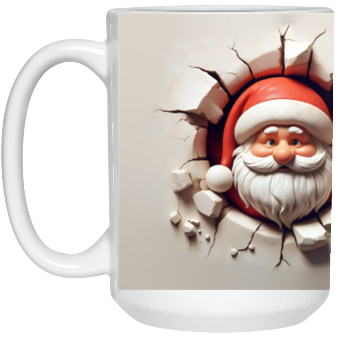 Bust-Through Christmas Mugs 15oz