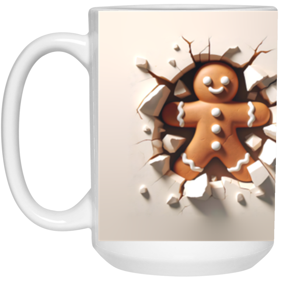 Bust-Through Christmas Mugs 15oz