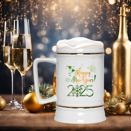 New Year Beer Stein 22oz.