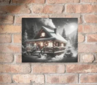 Cozy Cabin Metal Print | Perfect Decor