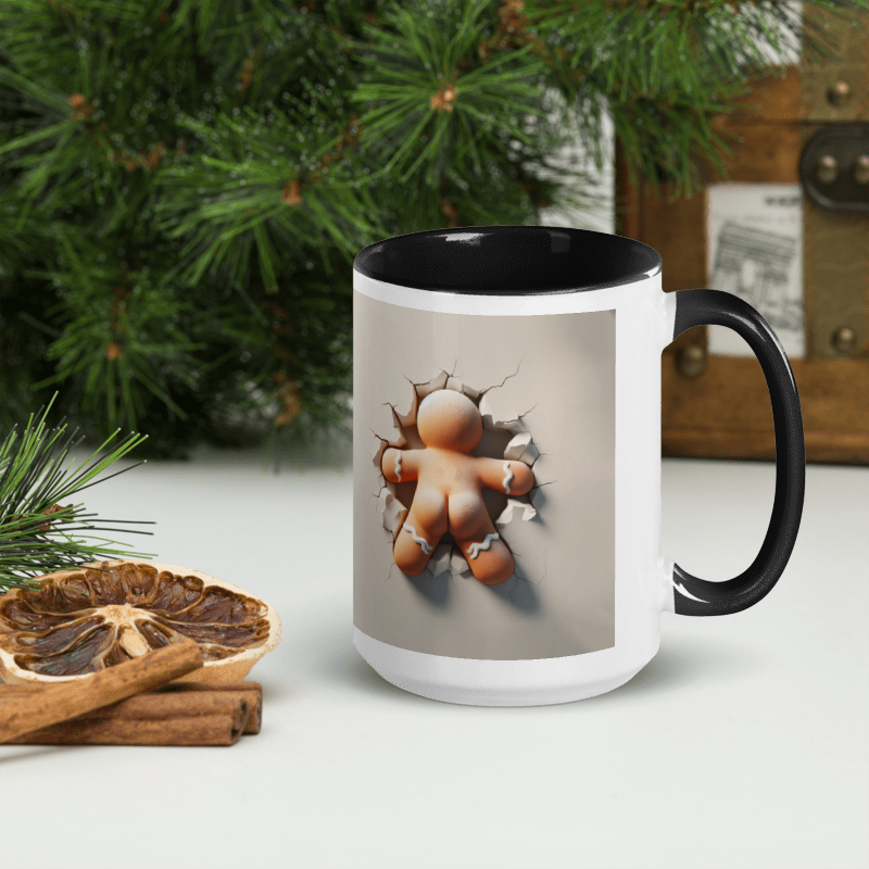 Gingerbread Surprise Mug | Bustin' Through with Holiday Cheer!