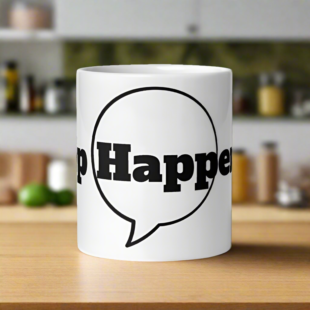 Sip Happens White Mug | Perfect for Coffee Lovers