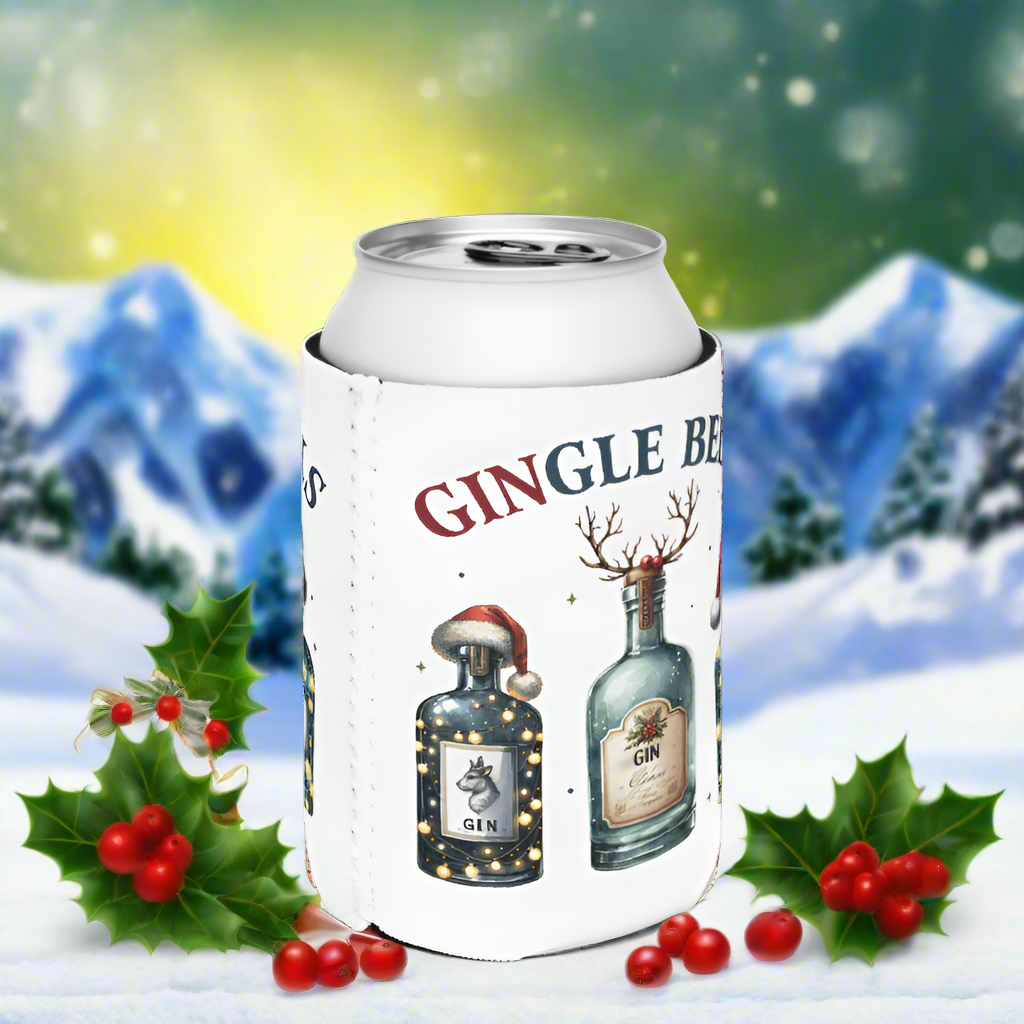 Festive Gingle Bells Can Cooler | Keep Your Gin Chilled in Holiday Style