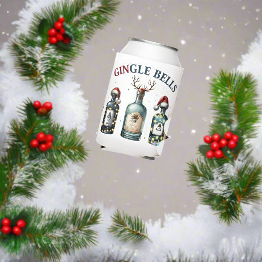 Festive Gingle Bells Can Cooler | Keep Your Gin Chilled in Holiday Style